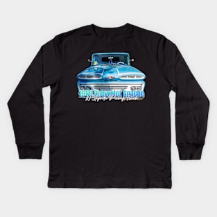 1960 Chevrolet Apache 10 Stepside Pickup Truck Kids Long Sleeve T-Shirt